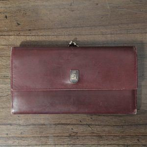 Mark Cross Maroon Vintage Clutch